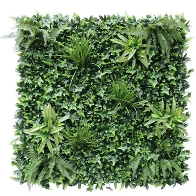 Panel de pared verde para jardín vertical artificial Green Tropics 40×40 pulgadas 11 pies cuadrados – Resistente a los rayos UV – Grado comercial